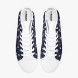 Crake High Top White Stars laced custom prints canvas shoes at RM MYR289