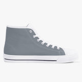 Crake High Top Grey laced high top plain color canvas shoes at RM MYR289