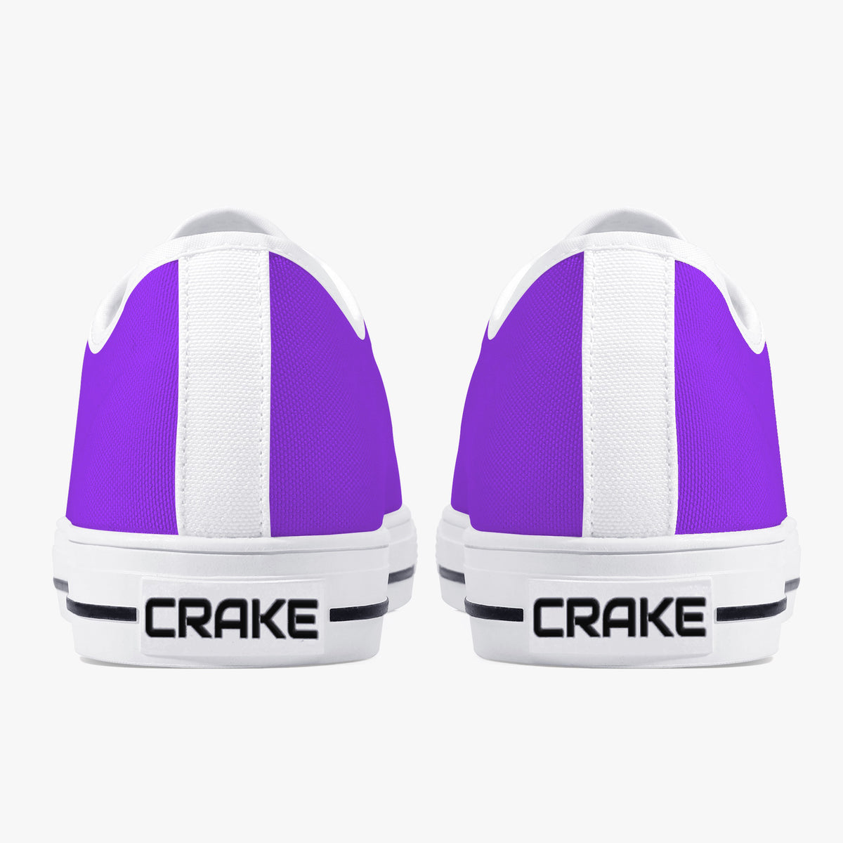 Crake Low Top Purple laced low top plain color canvas shoes