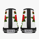 Crake High Top Amya Rose laced custom prints canvas shoes at RM MYR289