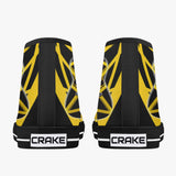 Crake High Top Yellow Guitar laced custom prints canvas shoes at RM MYR289