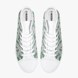 Crake High Top Green Dinosaurs laced custom prints canvas shoes at RM MYR289