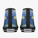 Crake High Top Starry Night laced custom prints canvas shoes at RM MYR289