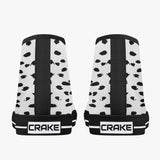 Crake High Top Black Spotted laced custom prints canvas shoes at RM MYR289