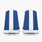 Crake High Top Blue laced high top plain color canvas shoes at RM MYR289