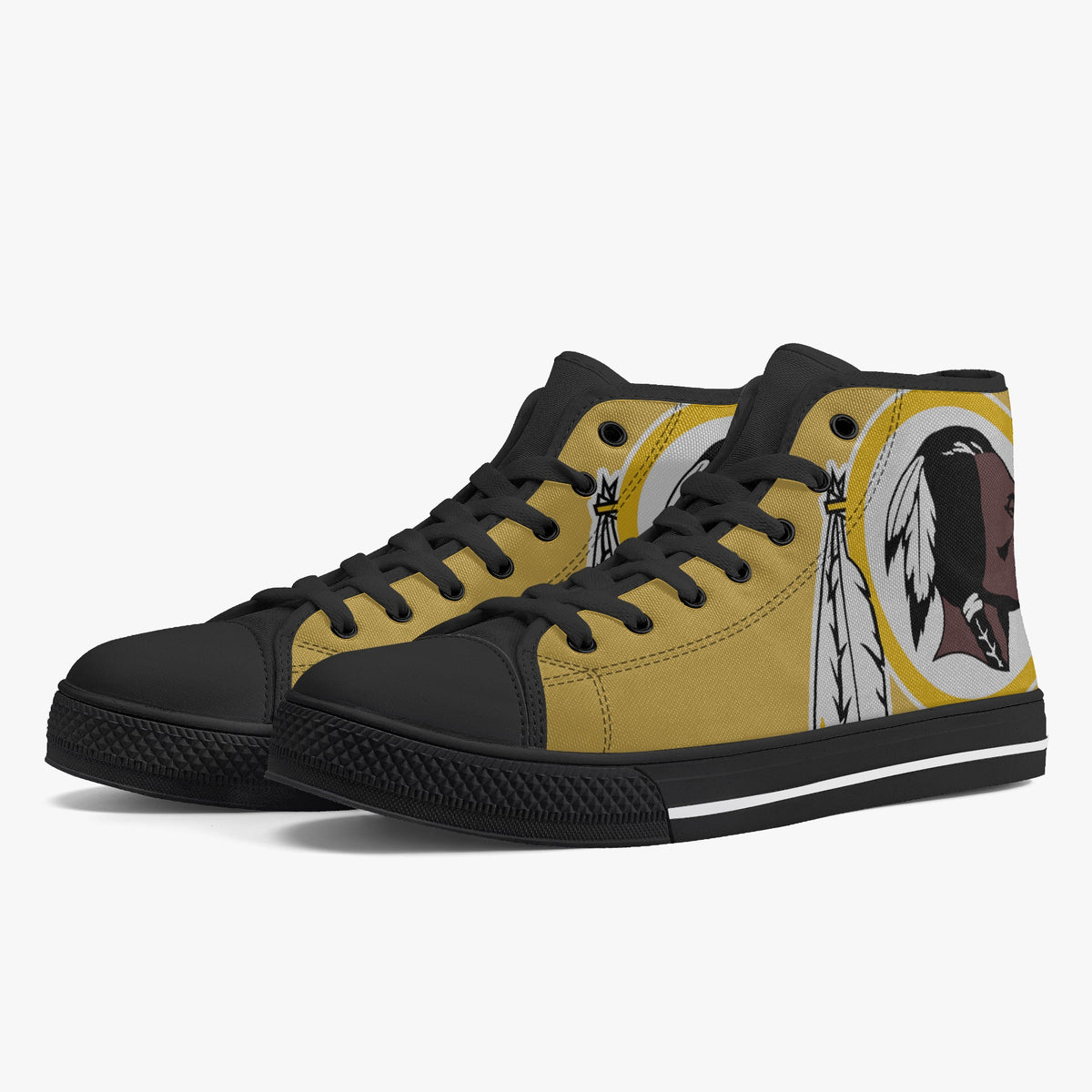 Crake High Top Apache laced custom prints canvas shoes