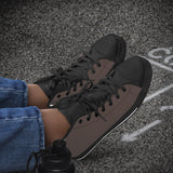 Crake High Top Cocoa laced high top plain color canvas shoes at RM MYR289