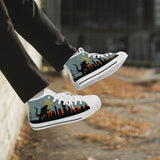 Crake High Top Godzilla laced custom prints canvas shoes at RM MYR289