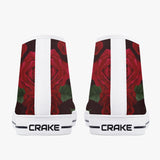 Crake High Top Roses laced custom prints canvas shoes at RM MYR289