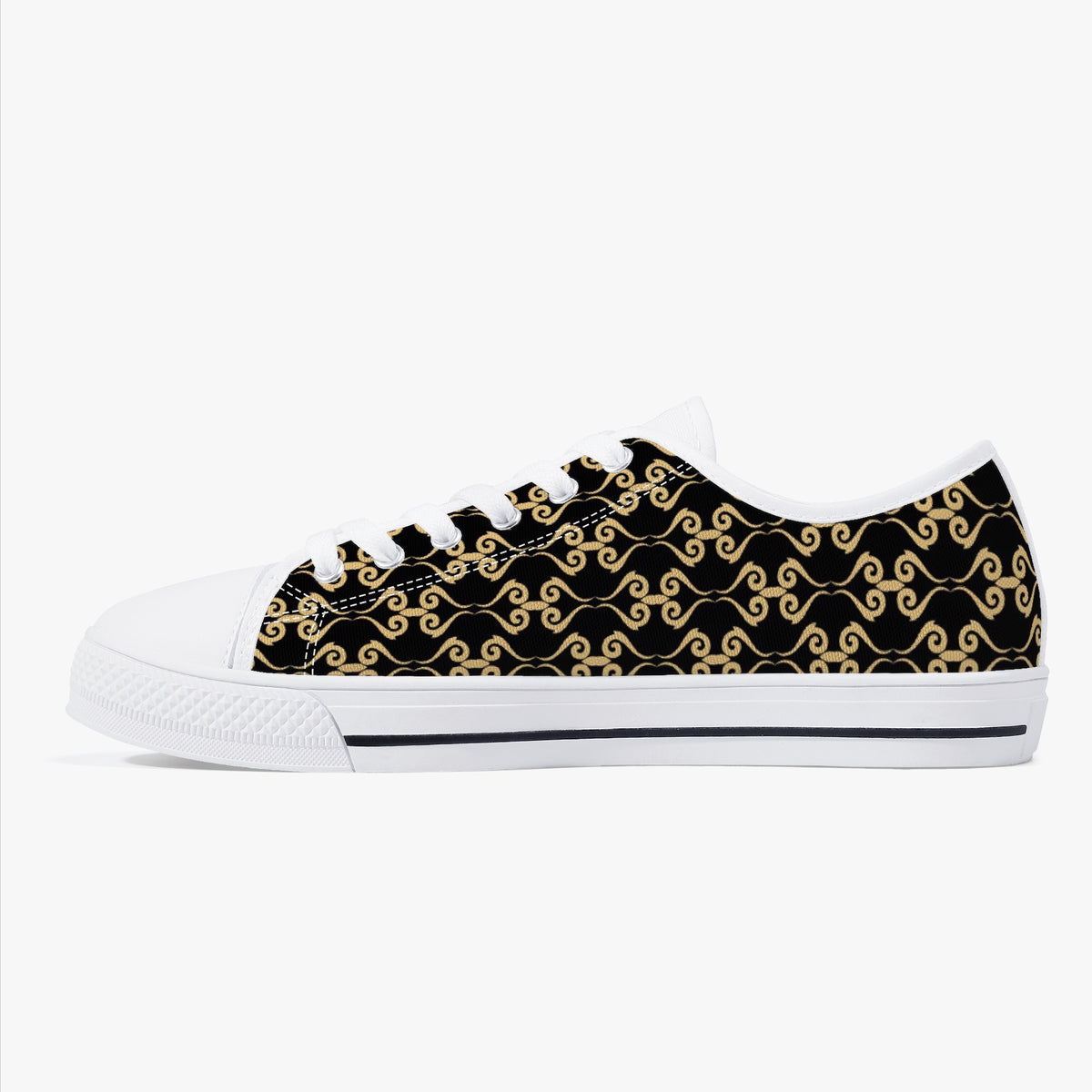 Crake Low Top Lux Toy laced custom prints canvas shoes