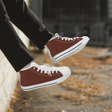 Crake High Top Brunette laced high top plain color canvas shoes at RM MYR289