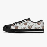Crake Low Top Hanging Sloths laced custom prints canvas shoes at RM MYR289