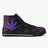 Crake High Top Purple Maple Leaf laced custom prints canvas shoes at RM MYR289