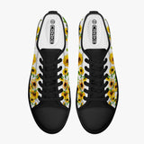 Crake Low Top Sunflowers 2 laced custom prints canvas shoes at RM MYR289