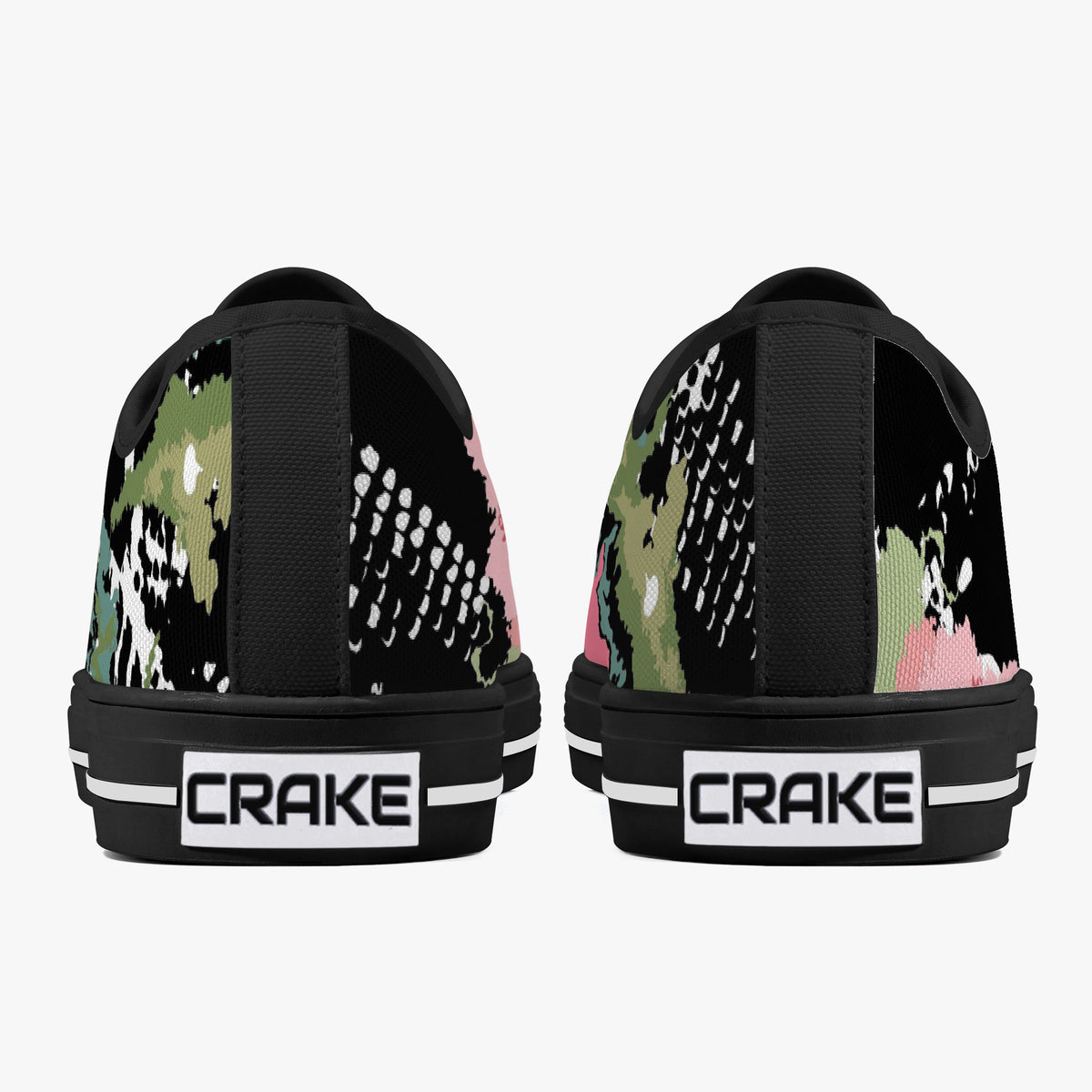 Crake Low Top Pontus laced custom prints canvas shoes