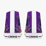 Crake High Top Purple Rose laced custom prints canvas shoes at RM MYR289
