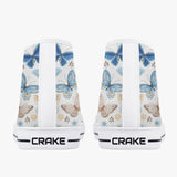 Crake High Top Butterflies laced custom prints canvas shoes at RM MYR289