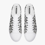 Crake Low Top Grey Panda laced custom prints canvas shoes at RM MYR289