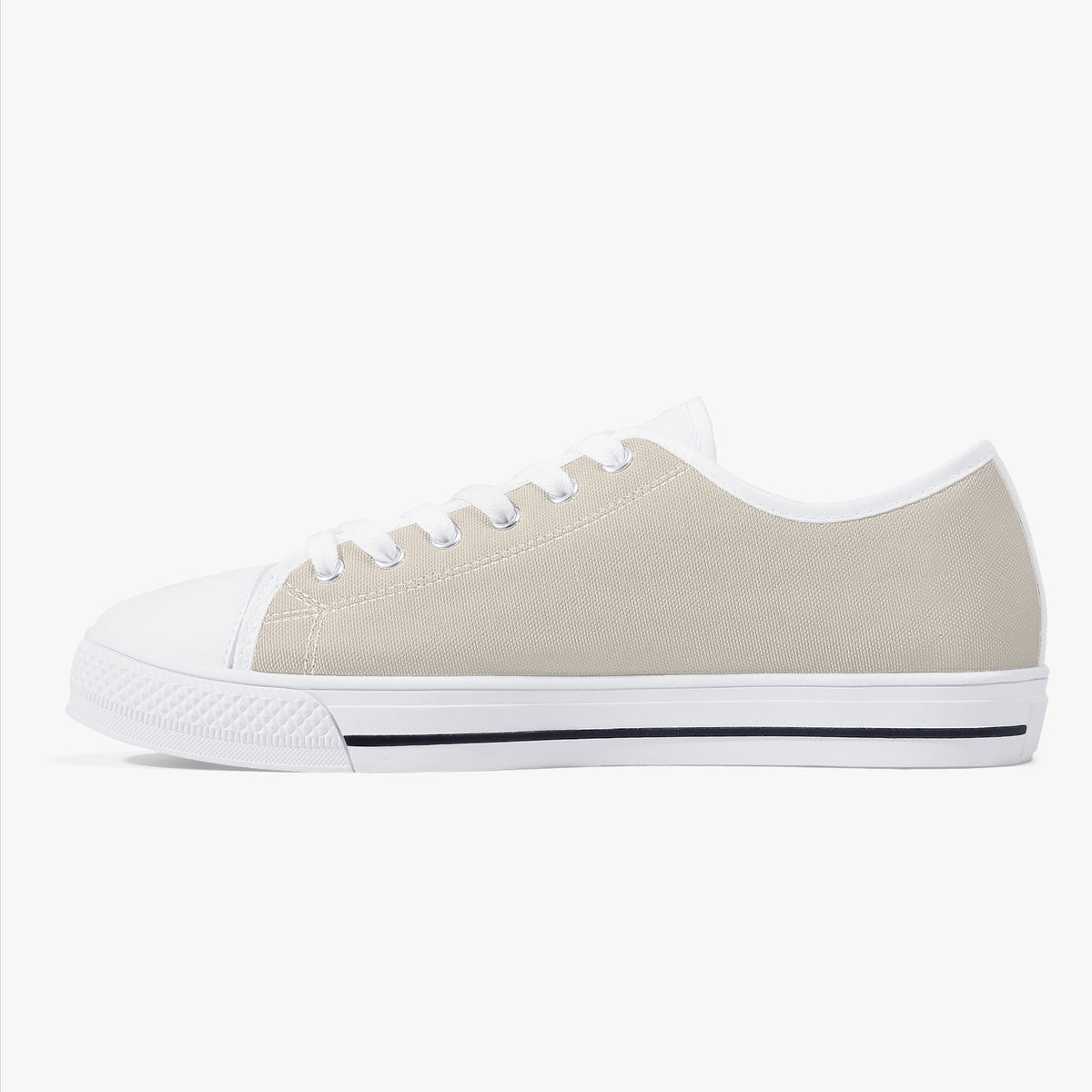 Crake Low Top Pigeon Grey laced low top plain color canvas shoes