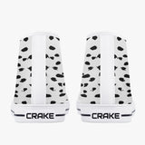 Crake High Top Black Spotted laced custom prints canvas shoes at RM MYR289