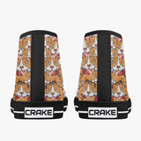 Crake High Top Pitbulls laced custom prints canvas shoes at RM MYR289