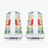Crake High Top Little Dinosaurs 2 laced custom prints canvas shoes at RM MYR289