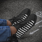 Crake High Top Black Stripes laced custom prints canvas shoes at RM MYR289