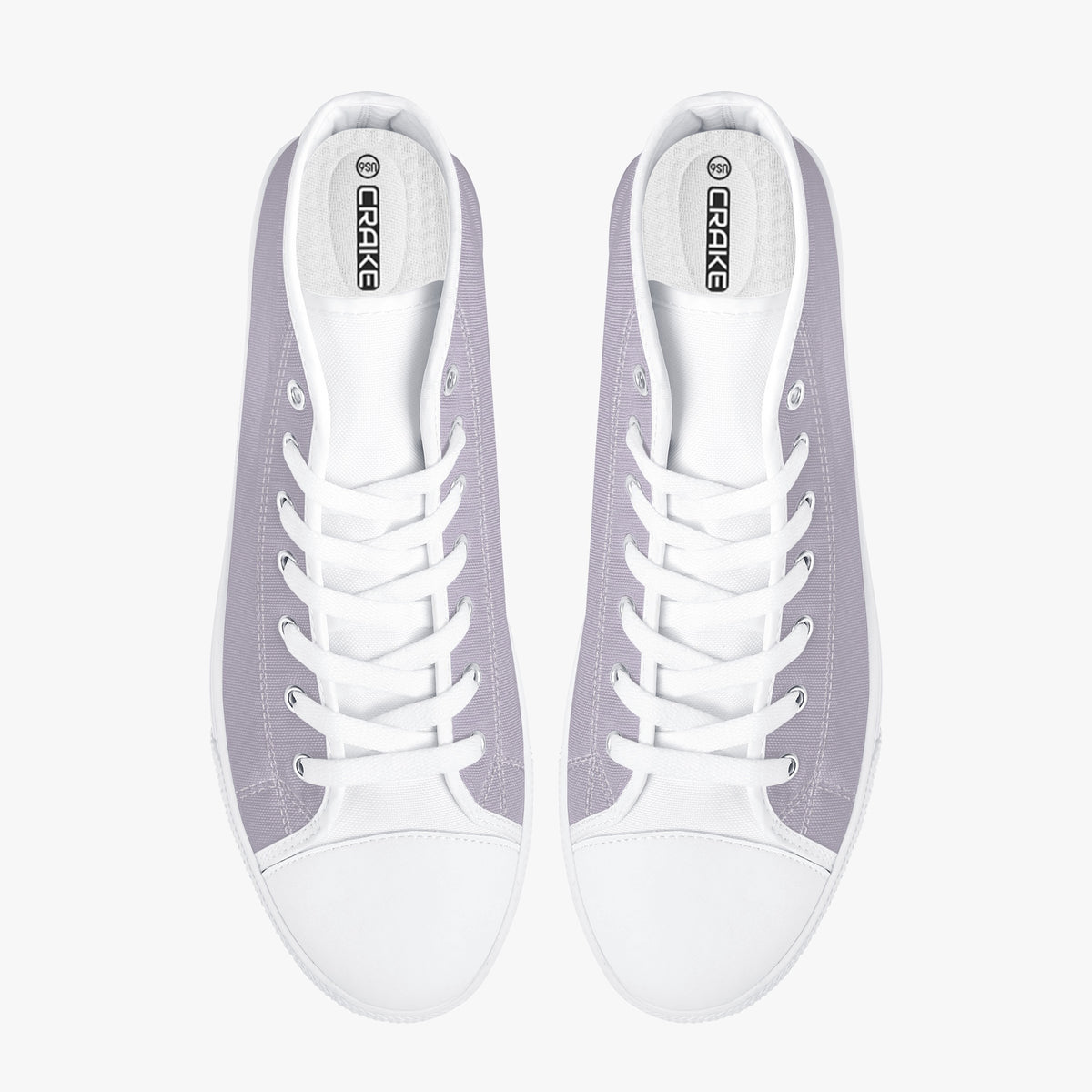 Crake High Top Cloud laced high top plain color canvas shoes