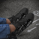 Crake High Top Cats and Butterflies laced custom prints canvas shoes at RM MYR289
