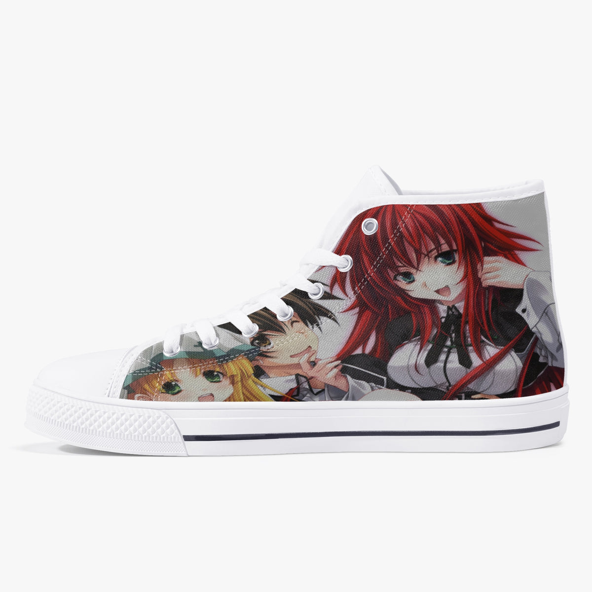 Crake High Top Japanese Anime laced custom prints canvas shoes