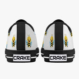 Crake Low Top Cute Bees laced custom prints canvas shoes at RM MYR289