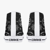 Crake High Top Sun and Moon laced custom prints canvas shoes at RM MYR289