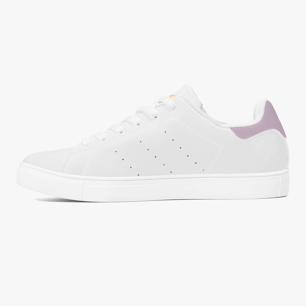 Crake Frida - Grape laced minimalist unisex white sneakers