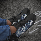 Crake High Top White Camo laced custom prints canvas shoes at RM MYR289