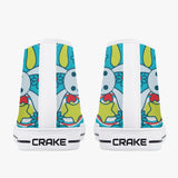 Crake High Top The Rabbits laced custom prints canvas shoes at RM MYR289