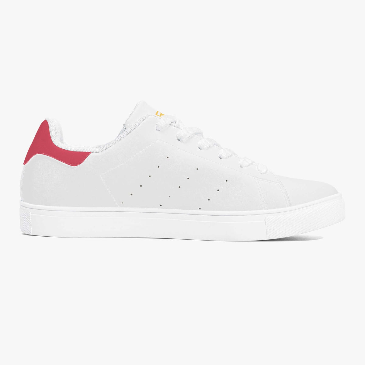 Crake Frida - Chili laced minimalist unisex white sneakers