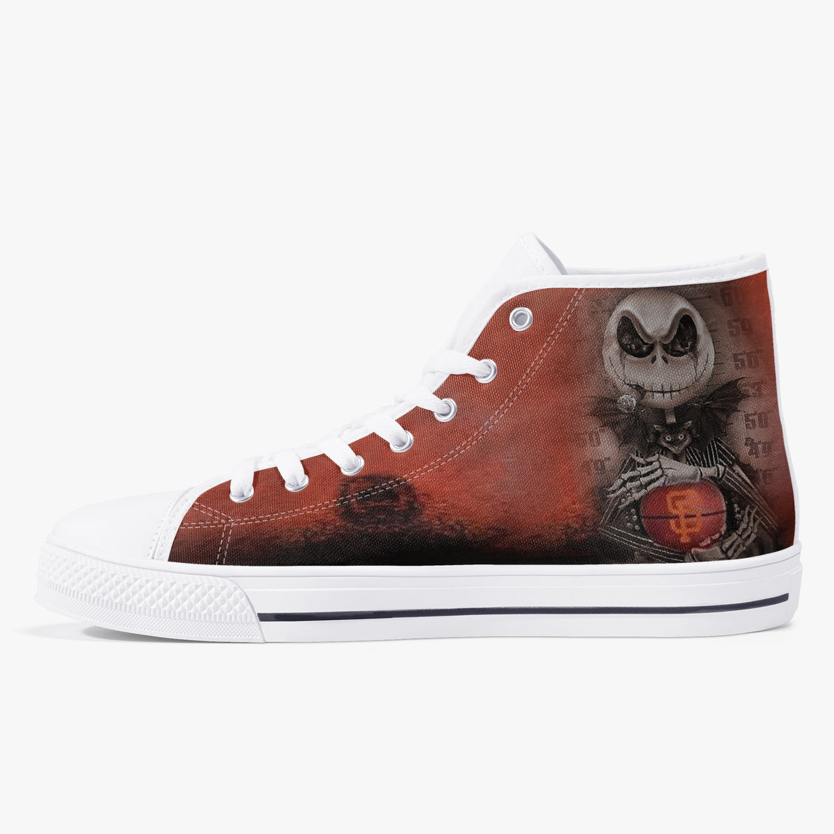 Crake High Top GL2442 laced custom prints canvas shoes