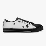 Crake Low Top Star and Love Graffiti laced custom prints canvas shoes at RM MYR289