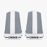 Crake High Top Grey laced high top plain color canvas shoes at RM MYR289