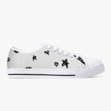 Crake Low Top Star and Love Graffiti laced custom prints canvas shoes at RM MYR289