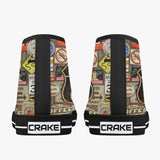 Crake High Top Route 66 laced custom prints canvas shoes at RM MYR289