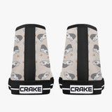 Crake High Top The White Dogs laced custom prints canvas shoes at RM MYR289