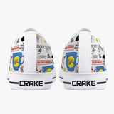 Crake Low Top William Hardware laced custom prints canvas shoes at RM MYR289