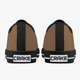 Crake Low Top Cocoa laced low top plain color canvas shoes at RM MYR289