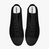 Crake High Top Black laced high top plain color canvas shoes at RM MYR289