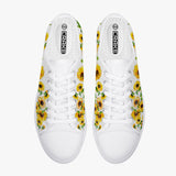 Crake Low Top Sunflowers 2 laced custom prints canvas shoes at RM MYR289