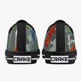 Crake Low Top Gradual laced custom prints canvas shoes at RM MYR289