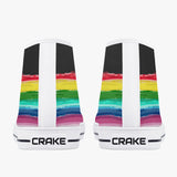 Crake High Top Rainbow 3 laced custom prints canvas shoes at RM MYR289