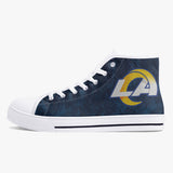 Crake High Top LA laced custom prints canvas shoes at RM MYR289