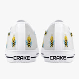 Crake Low Top Cute Bees laced custom prints canvas shoes at RM MYR289